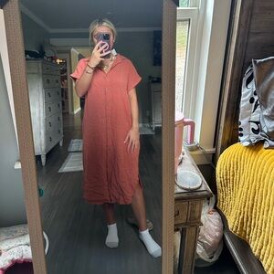 NWT Wishlist button-up midi dress